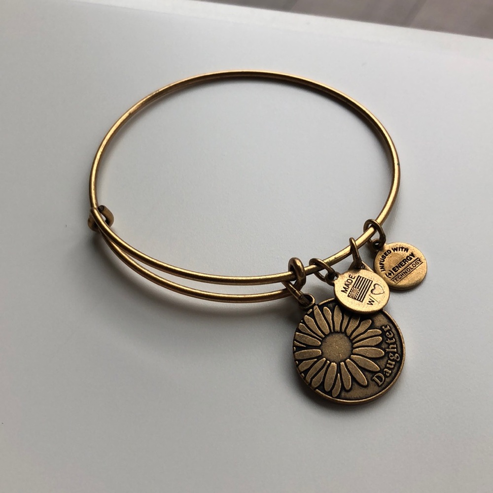ALEX AND ANI SUNFLOWER DAUGHTER CHARM BRACELET